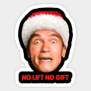 No Lift No Gift Christmas Sticker